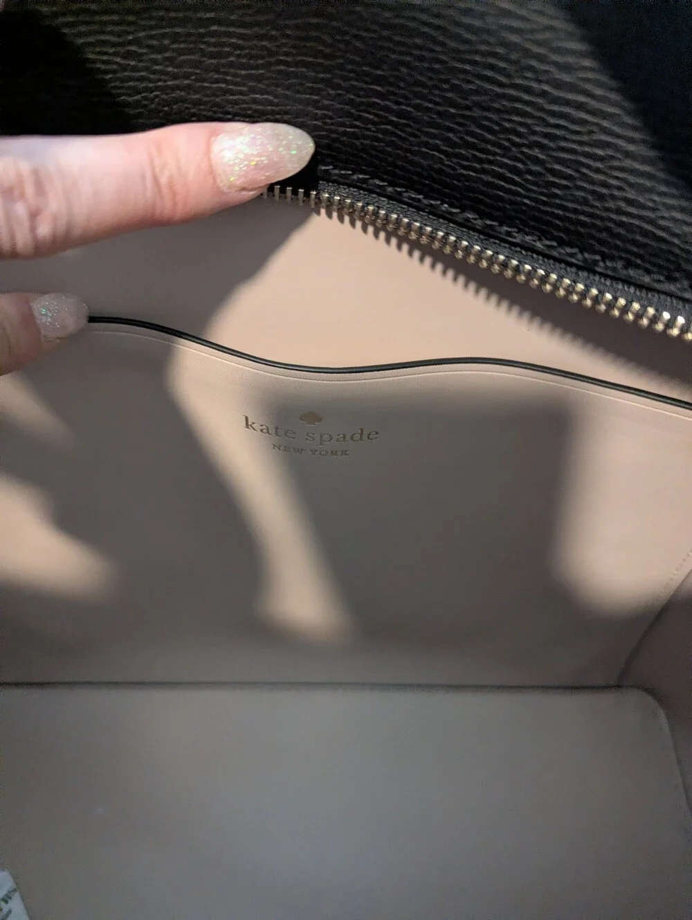 Kate Spade Black Leather Tote